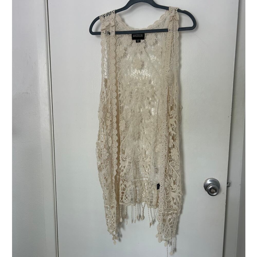 Vintage Bohemian Crochet Fringe Vest